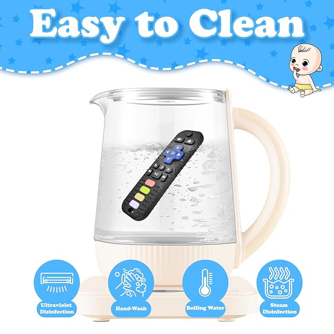 Baby Silicone Teething Toys, Simulation TV Remote Control Shape Teether Toys for Toddlers 3-18 Months