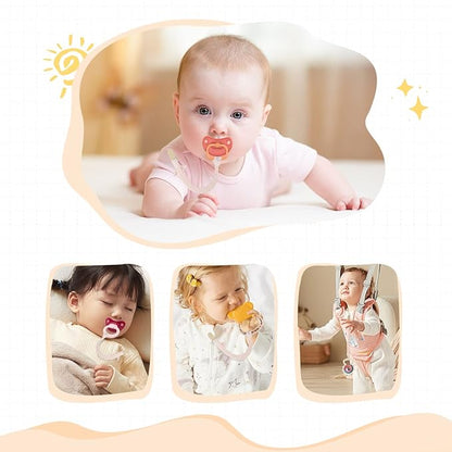 Pacifier Clip for Boys Girls Pacifier Holder Leash Boho Plastic