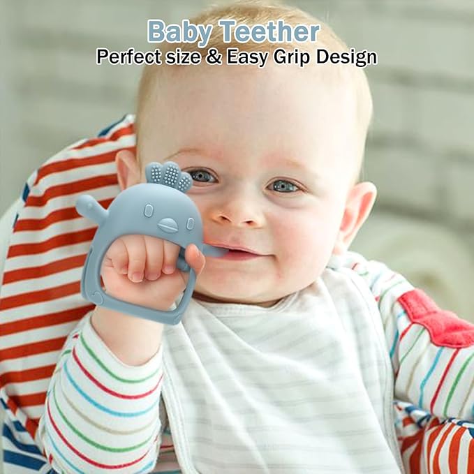 Baby Food Fruit Feeder & Mini Freezer Nibble Tray, Breastmilk Popsicle Molds for Baby Cooling Relief