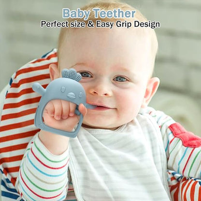 Baby Food Fruit Feeder & Mini Freezer Nibble Tray, Breastmilk Popsicle Molds for Baby Cooling Relief
