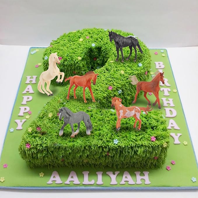 Horse Figurines Toys Set Farm Animal Realistic Plastic Horse Figures