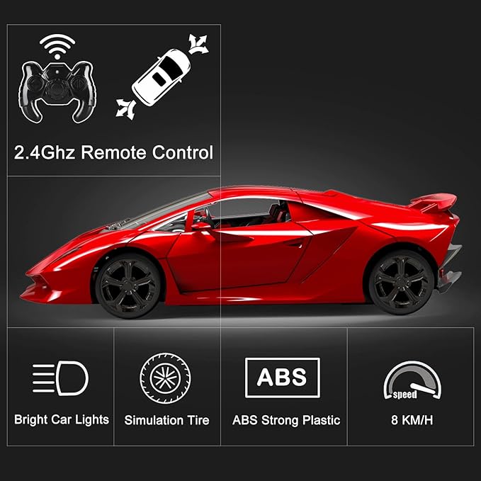 GUOKAI Remote Control Car, 1/24 Scale RC Sport Racing Toy Car