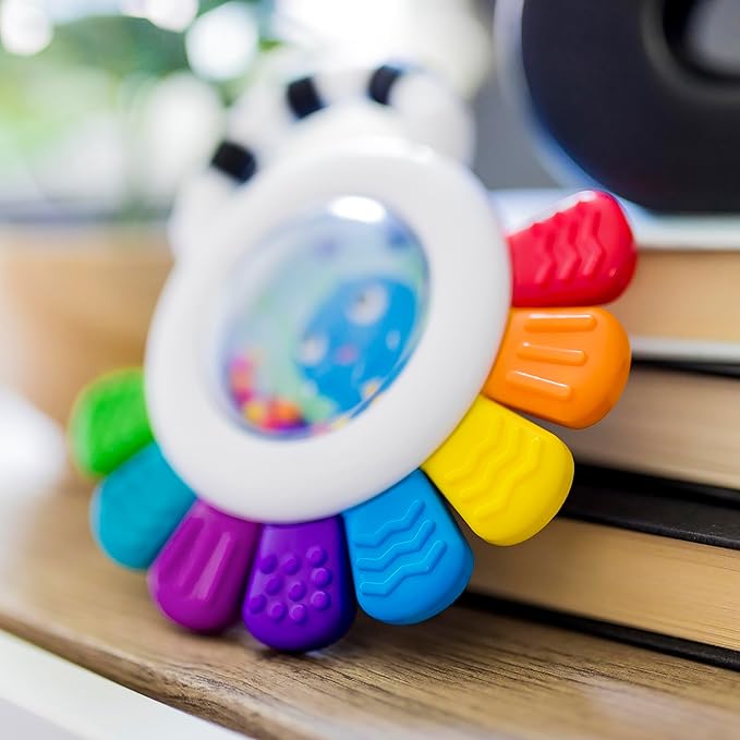Baby Einstein Outstanding Opus The Octopus Sensory Rattle & Teether Multi-Use Toy, BPA Free & Chillable 3 Months