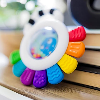 Baby Einstein Outstanding Opus The Octopus Sensory Rattle & Teether Multi-Use Toy, BPA Free & Chillable 3 Months