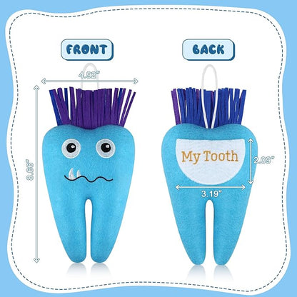 Tooth Fairy Pillow with Pocket Embroidered Felt Tooth Fairy Door
