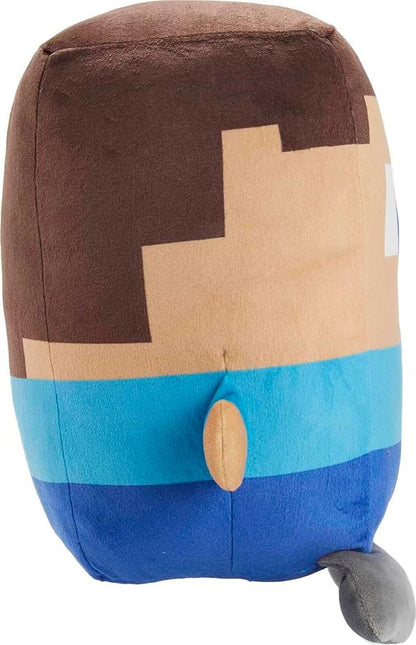 Mattel Minecraft Cuutopia 10-in Steve Plush Character, Soft Rounded Pillow Doll 3 Years