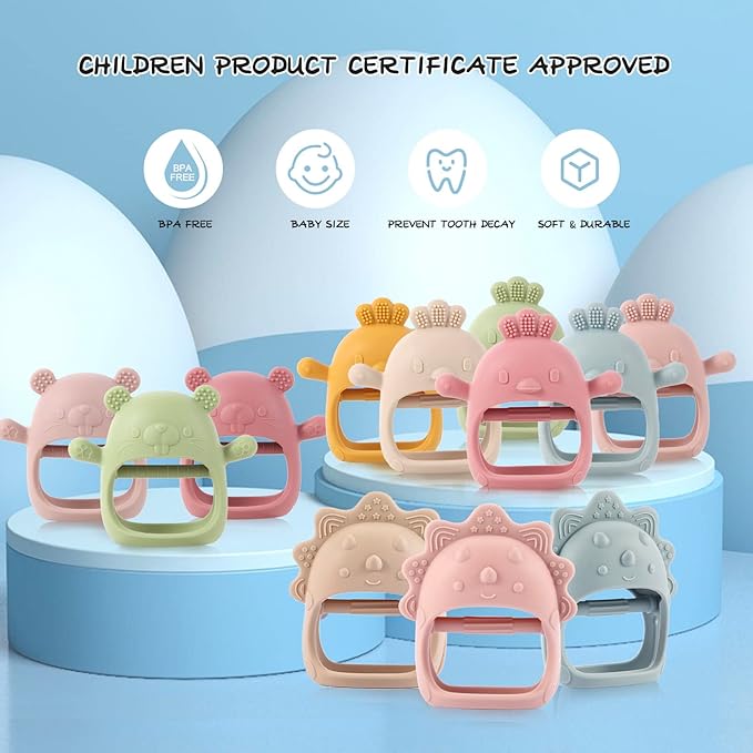 Baby Teethers 3-6 Months, BPA Free Baby Chewing Toys