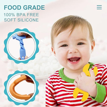 Teething Toys for Babies 0-6 Months 6-12 Months, Baby Teething Toys