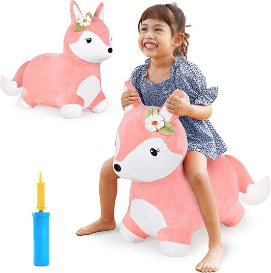 iPlay, iLearn Bouncy Pals Pink Fox Hopping Horse 18 24 2 3 4 5
