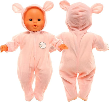 ENOCHT Baby Doll Clothes Casual Cute Handmade Sheep Long-Sleeved Clothing 14-17 Inch