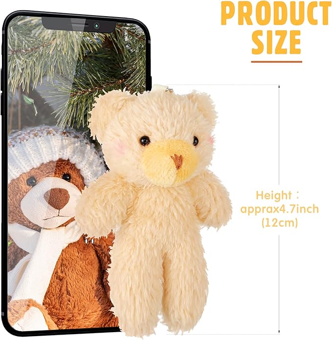 Skylety 24 Pcs Mini Bears 4.7 Inch Tiny Doll Bulk