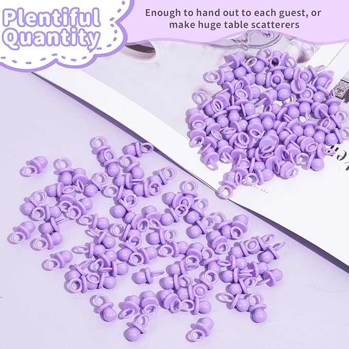 Baby Shower Pacifiers, 150 Mini Pacifiers for Baby Shower
