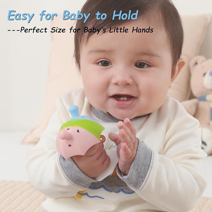 Umbrella Baby Teether with Suction Base, Keeping Babys Busy 0-6 Months, 6-12 Months 12-24 Months,