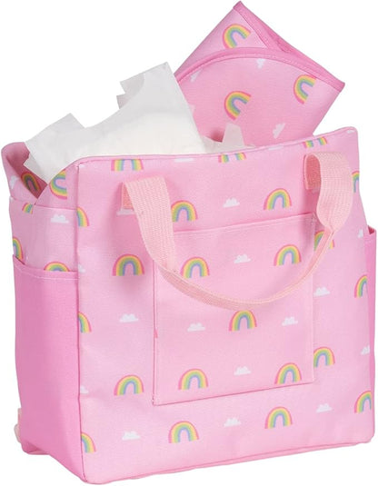 ADORA Baby Doll Diaper Bag with Sturdy Straps, Includes Changing Mat and 2 Doll Diapers (Fits 13" Dolls) 3+ -
