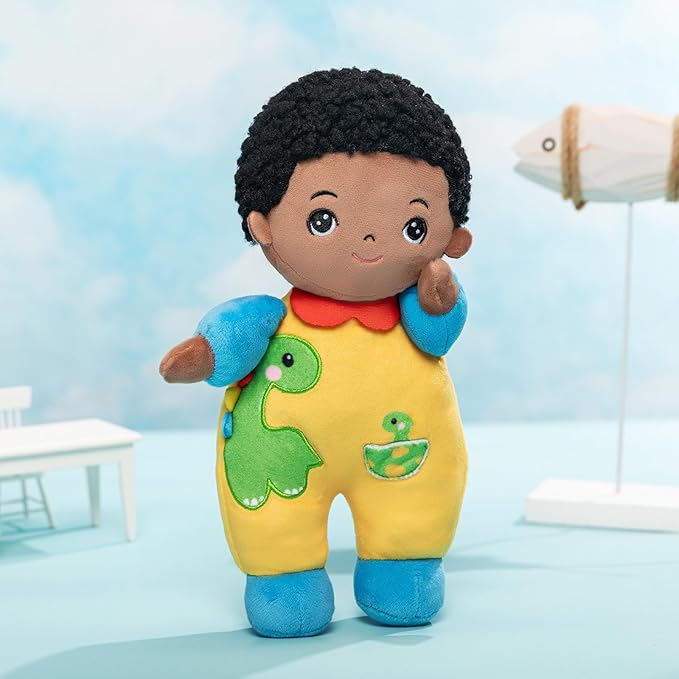 OUOZZZ Soft Black Baby Boy Doll- My Buddy Doll Birthday 10"
