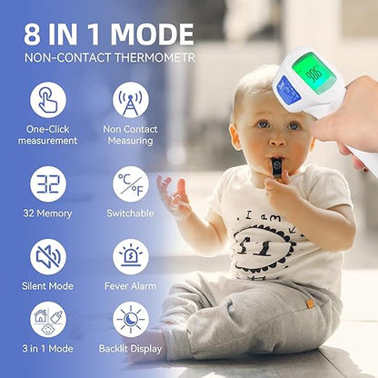 Berrcom Non Contact Forehead Thermometer Digital No-Touch Infrared Thermometer 3 1 for