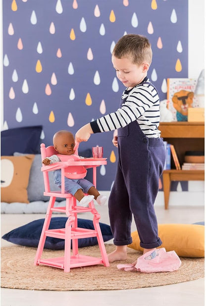 Corolle Baby Doll High Chair - 2-in-1 Design fits 14" 17" Baby