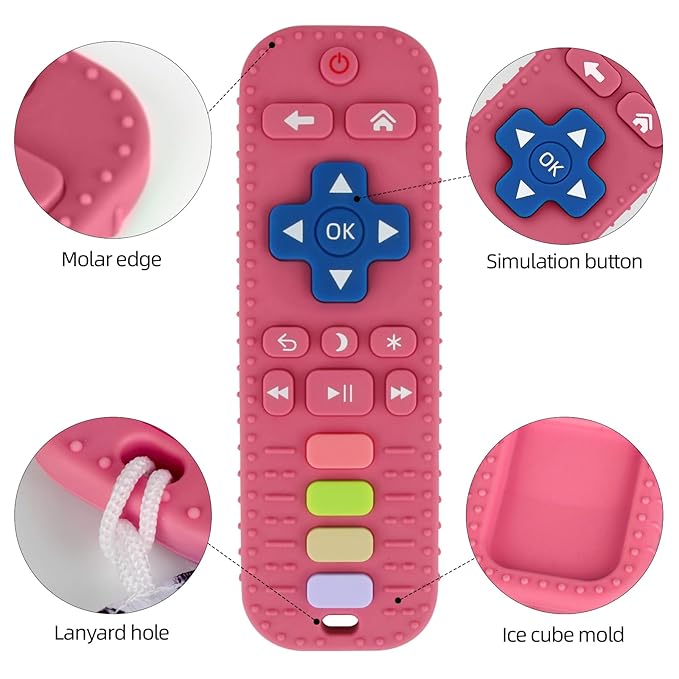 Baby Teether Toy for Babies 0-24 Months TV Remote Control
