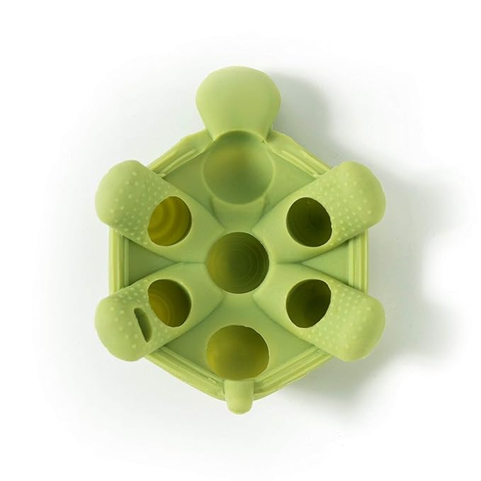 Doddle & Co. The Chew Slow Poke Turtle Teether with Poppable Bubbles | Toddler Teething Fidget Toy for Baby 1