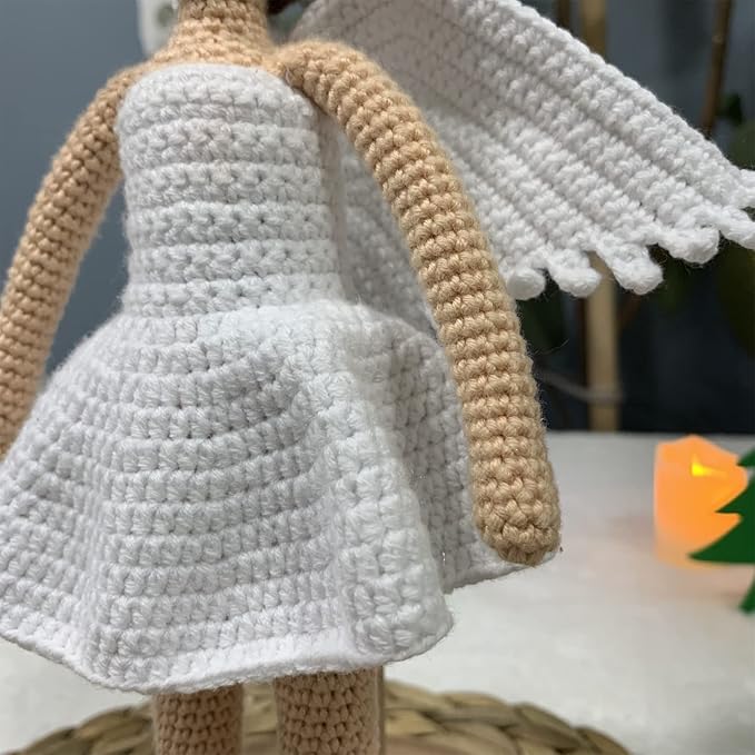 Natural Fiber Crochet Doll,Cute and Cuddly Handmade Plush Toy