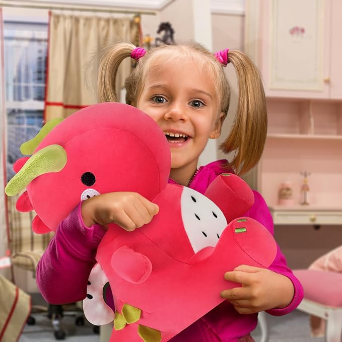 Ditucu Cute Dragon Fruit Dinosaur Stuffed Animals Plush Toys Dolls 16 inch