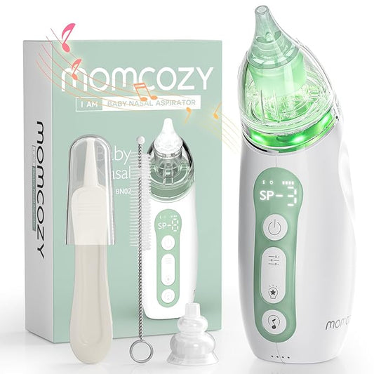Momcozy Baby Nasal Aspirator, 3 Suction Levels Electric Nasal Aspirator for Baby