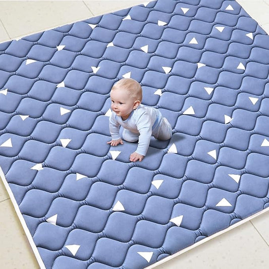 Premium Foam Baby Play Mat 79" X 63", Extra Large Soft Thicker Activity Playmats for Babies