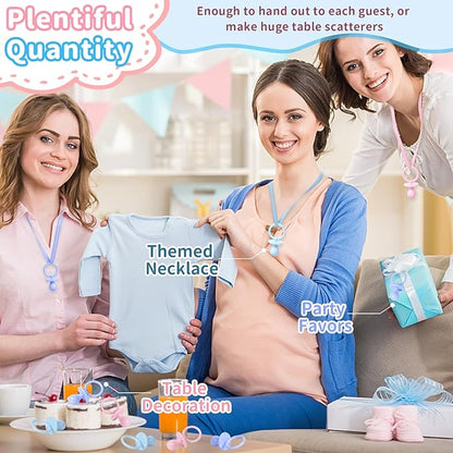 36 Plastic Pacifiers for Baby Shower Game, 2.75?ÖŌĆ?Baby Shower Pacifiers