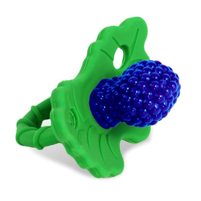 RaZbaby Soft Silicone Infant & Baby 3M+ Teether Toy Berrybumps Textured Teething Relief Pacifier - Soothes Sore Gums
