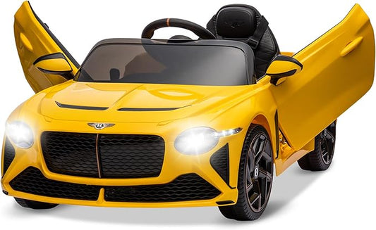 Hetoy 12V Kids Ride On Car, Licensed Bentley Bacalar Electric Vehicles w/Parent Remote Control 3 Speeds,