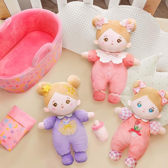 OUOZZZ Soft Baby Doll Set for Girls - My First
