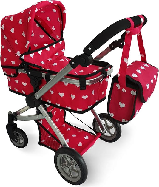 Convertible Combo Baby Doll Stroller for 3 Year Old Girls