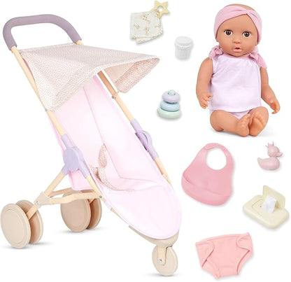 LullaBaby 14-inch Realistic Baby Doll Diaper & Care Accessories Bundle 2 Years