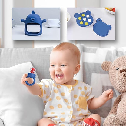 Baby Fruit Feeder Pacifier - 3 Pack | 1 Baby Food Feeder & 1 Baby Teether & 1 Baby Popsicle Molds