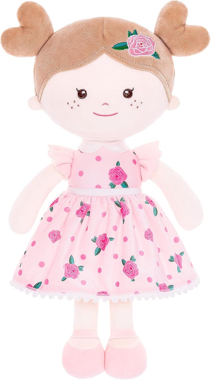 Onetoo First Baby Doll Plush Rag Doll Sleeping Cuddle Buddy 14"（Milly Series）