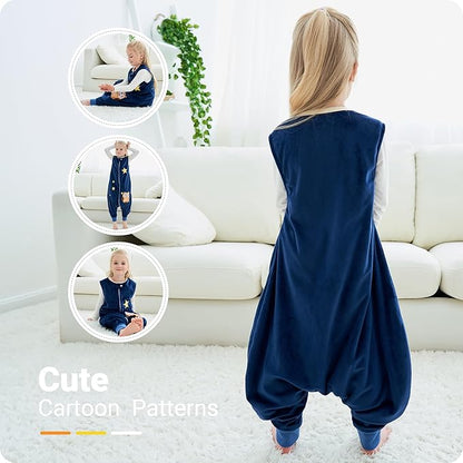 Baby Sleeping Sack Sleeveless, Toddler Sleeping Bag with Legs