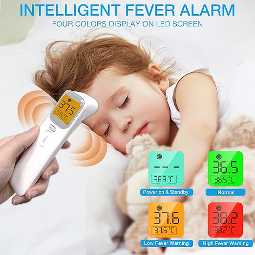 Wellue Touchless Baby Thermometer, Infrared Forehead and Ear Thermometer