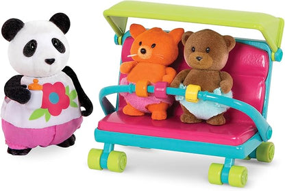 Li’l Woodzeez – 13Pcs Baby Sitter Playset 3 Doll 3+
