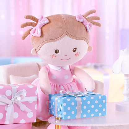 Onetoo Plush Rag Doll Sleeping Cuddle Buddy Doll Soft Baby 14"（Milly Series）