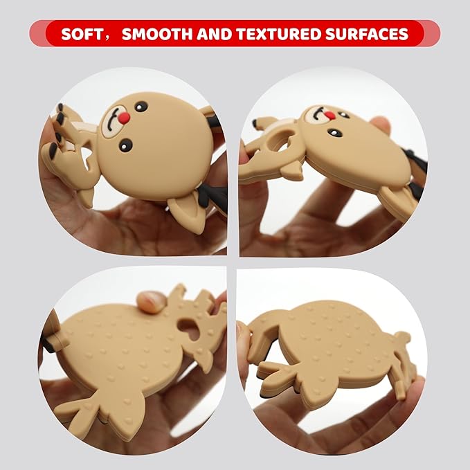 Baby Teething Toys, Silicone Teether for Babies