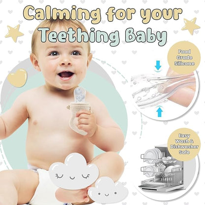 Avee & Co Silicone Teething Pacifier and Fresh Fruit Feeder, Baby Pacifier for Teething