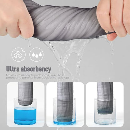 Yoofoss Muslin Burp Cloths for Baby 10 Pack 100% Cotton 20''X10'' Super