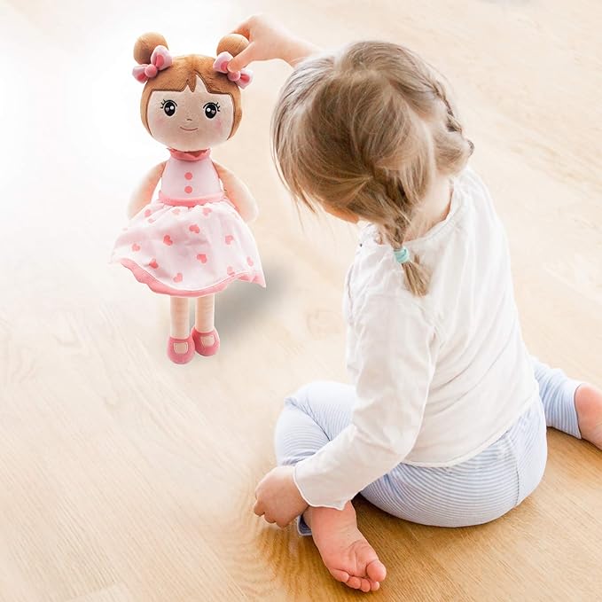 Maxshop 17'' Plush Dolls Baby Girl Toy Gifts Stuffed Doll