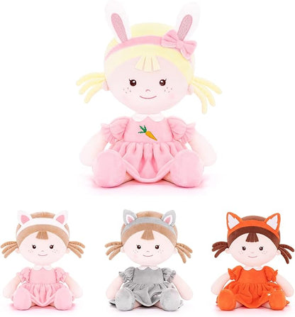 Onetoo Bunny Doll Plush Baby Doll Rabbit Doll First Baby Dress14