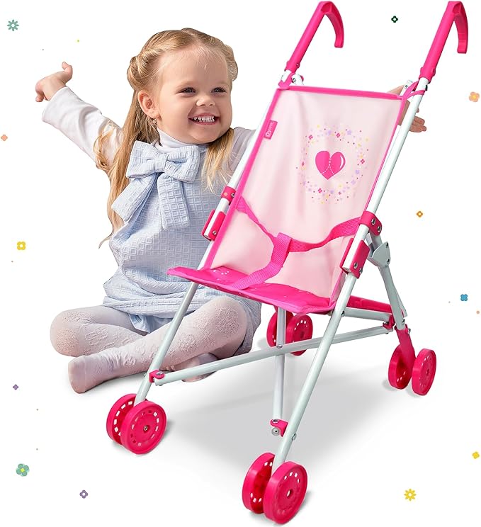 Doll Stroller Toy Anivia Realistic Doll Stroller Heart Design Good