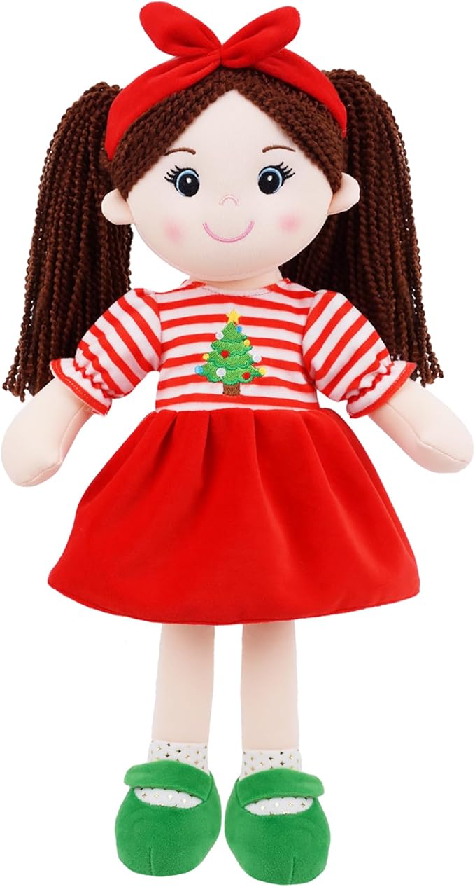 June Garden 14" Snuggle Cuties Nora - Soft Cuddly Plush Doll Gift for Girls