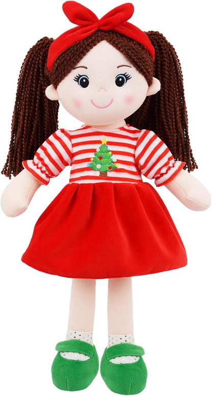 June Garden 14" Snuggle Cuties Nora - Soft Cuddly Plush Doll Gift for Girls