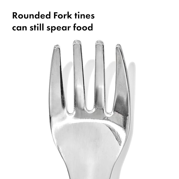 OXO Tot On-The-Go Fork and Spoon Set - Blossom