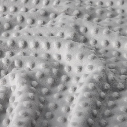 DaysU Silky Micro Soft Plush Baby Blankets for Girls with Print Animal Pattern and Soothing Raised Dots, Double Layer Bed Throws for Baby Crib 30x40 Inches