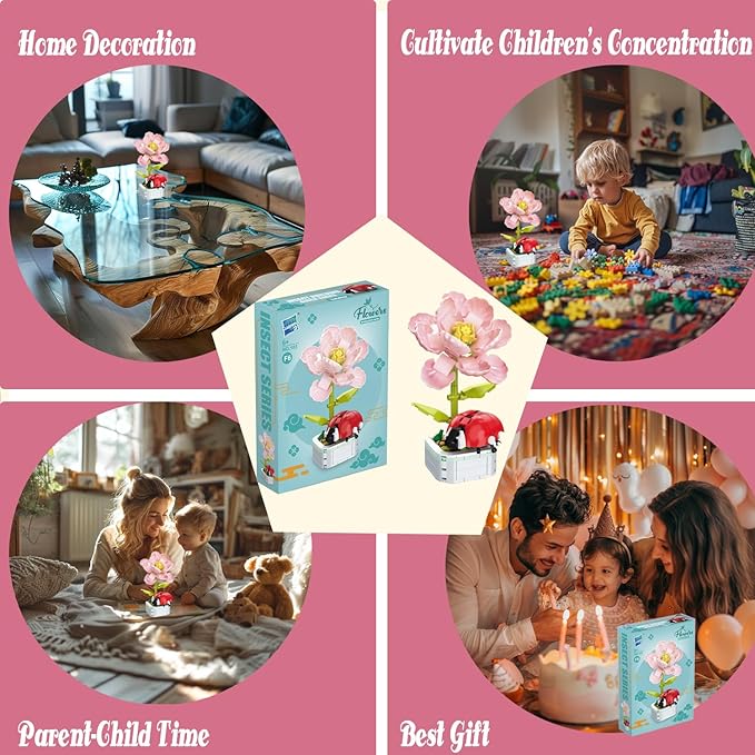 Flower Building Bouquet Set, Flower Building Toys